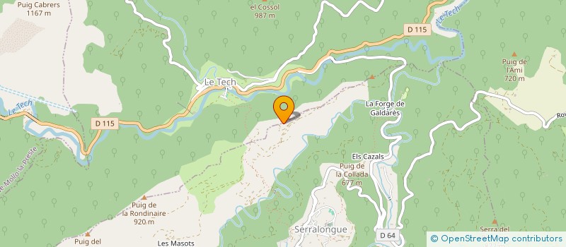 localisation de l'entreprise MONSIEUR NEO BOUGIO  SERRALONGUE