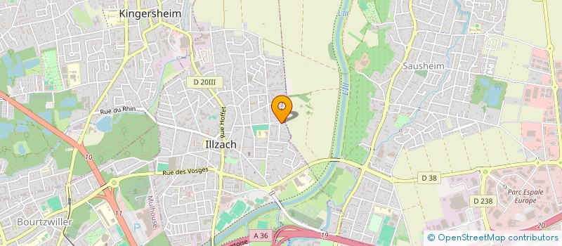 localisation de l'entreprise MONSIEUR NEO COGNET  ILLZACH