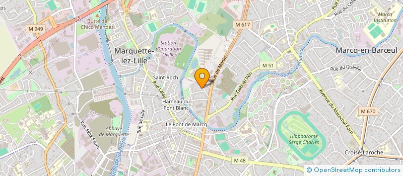localisation de l'entreprise MONSIEUR NERI DELEMAZURE à MARCQ-EN-BARŒUL