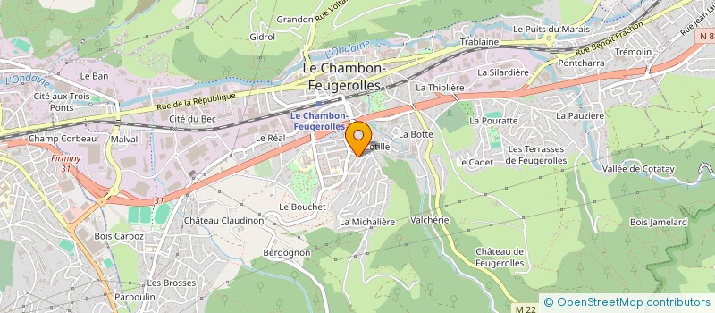 localisation de l'entreprise MONSIEUR NERMIN VUJIC  LE CHAMBON-FEUGEROLLES