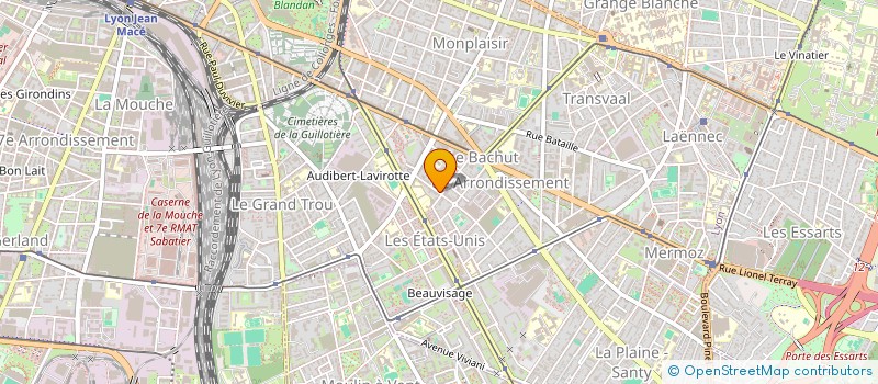 localisation de l'entreprise MONSIEUR NERTRAND NICOLAS-PREDAL  LYON