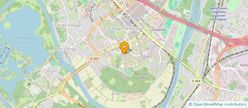 localisation de l'entreprise MONSIEUR NESR EDINE GHOUALI  CERGY