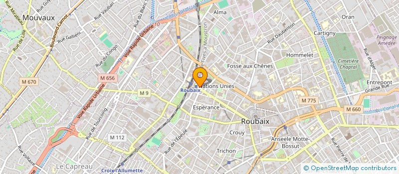 localisation de l'entreprise MONSIEUR NESREDIN JAMAL AHMEDIN  ROUBAIX