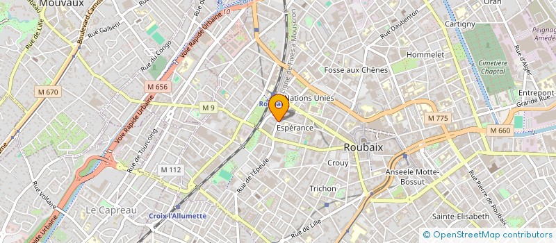 localisation de l'entreprise MONSIEUR NESREDINE LARBAOUI  ROUBAIX