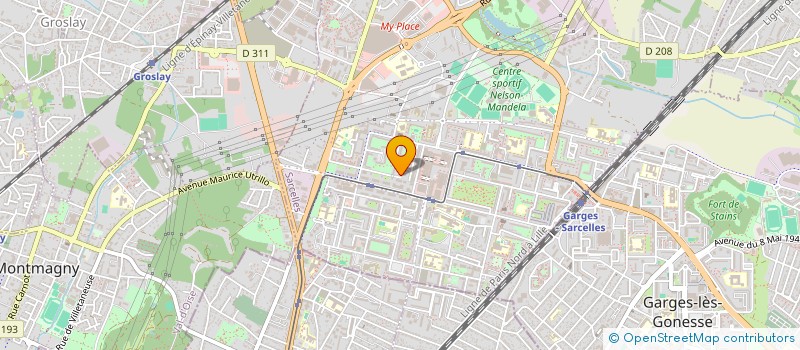 localisation de l'entreprise MONSIEUR NESSIM PEREZ à SARCELLES