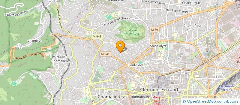 localisation de l'entreprise MONSIEUR NESTOR KOUEYA  CLERMONT-FERRAND