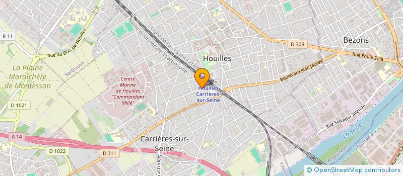 localisation de l'entreprise MONSIEUR NESTOR LEONARDO  HOUILLES