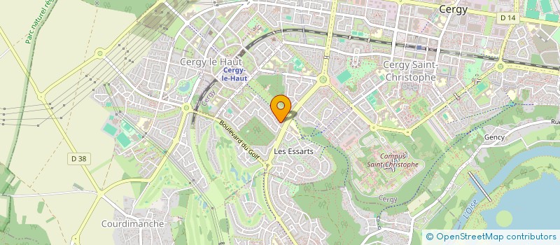 localisation de l'entreprise MONSIEUR NESTOR PEGANE-VINGADAS  CERGY