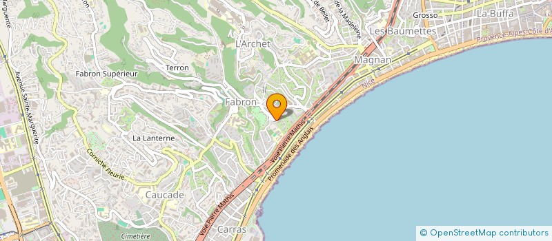 localisation de l'entreprise MONSIEUR NEVIO FABBRI à NICE