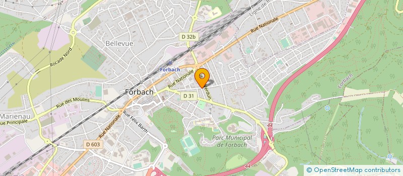 localisation de l'entreprise MONSIEUR NEVZAD JASHARAJ  FORBACH