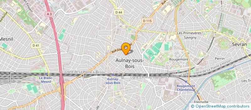 localisation de l'entreprise MONSIEUR NEWFEL FONTAINE à AULNAY SOUS BOIS