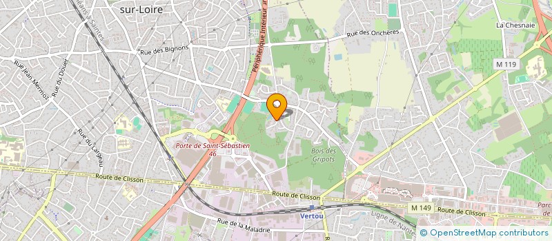 localisation de l'entreprise MONSIEUR NEWTON CHATELAIN  SAINT-SEBASTIEN-SUR-LOIRE