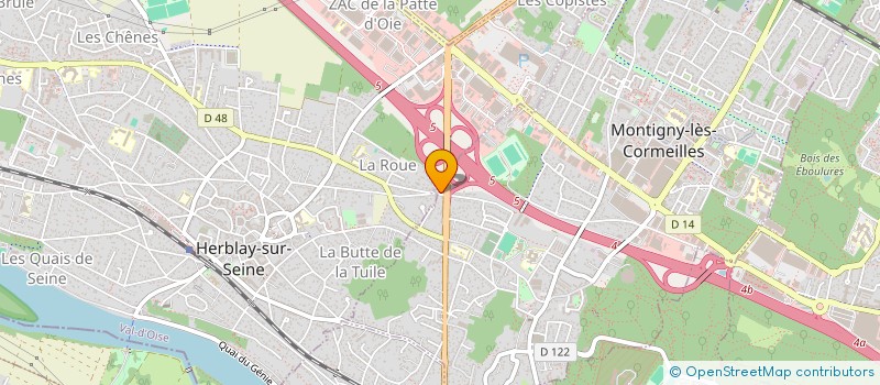 localisation de l'entreprise MONSIEUR NEXHAT KERQELI  MONTIGNY-LES-CORMEILLES