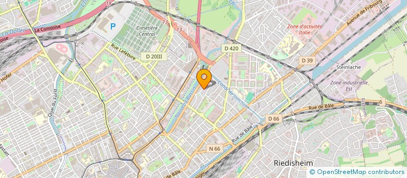 localisation de l'entreprise MONSIEUR NEXHMEDIN HAZIRAJ  MULHOUSE