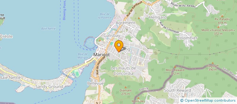 localisation de l'entreprise MONSIEUR NEYDJ NUBRET  SAINT MARTIN