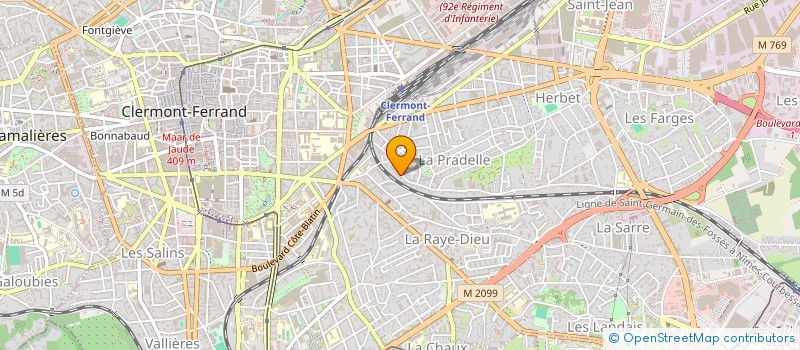 localisation de l'entreprise MONSIEUR NFALIBA DIAKHABY  CLERMONT-FERRAND