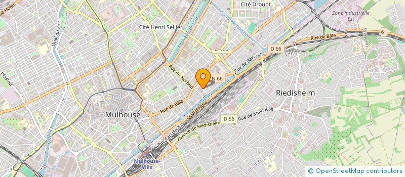 localisation de l'entreprise MONSIEUR NGANDU CRISPIN  MULHOUSE