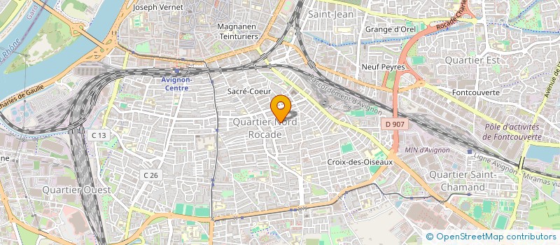 localisation de l'entreprise MONSIEUR NGONGANG SABATIER à AVIGNON