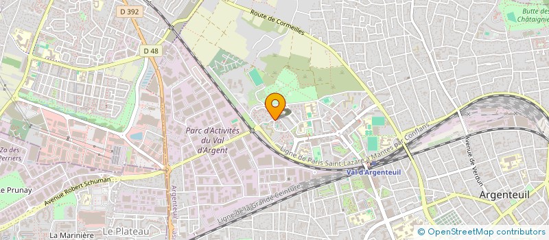 localisation de l'entreprise MONSIEUR NGUDI MUKOKO  ARGENTEUIL