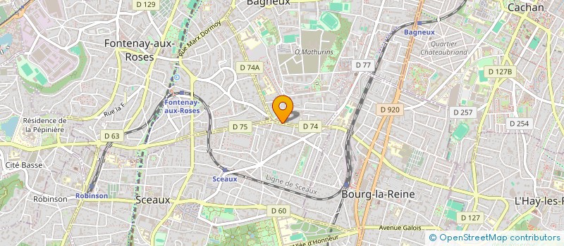 localisation de l'entreprise MONSIEUR NGUERRAN ASTRE  BAGNEUX