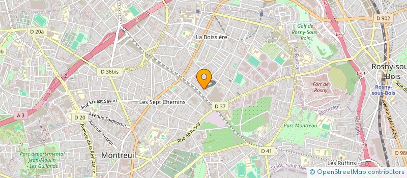 localisation de l'entreprise MONSIEUR NIABOLO TRAORE à MONTREUIL