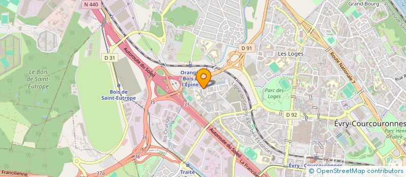 localisation de l'entreprise MONSIEUR NIAKHY BATHILY  EVRY-COURCOURONNES