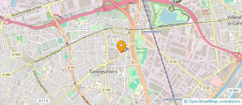 localisation de l'entreprise MONSIEUR NIAKY TRAORE à GENNEVILLIERS