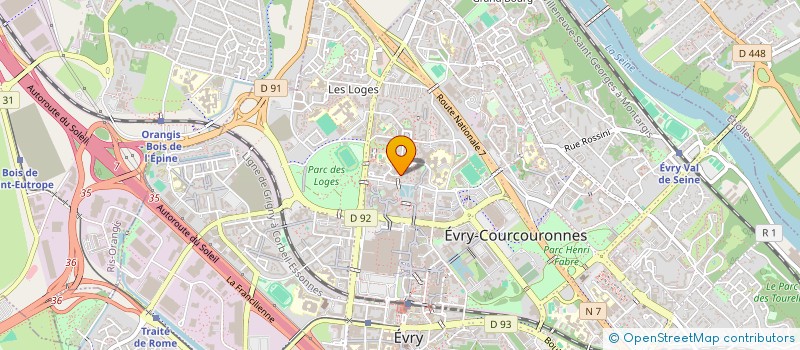 localisation de l'entreprise MONSIEUR NIANANKORO MAGASSA  EVRY-COURCOURONNES