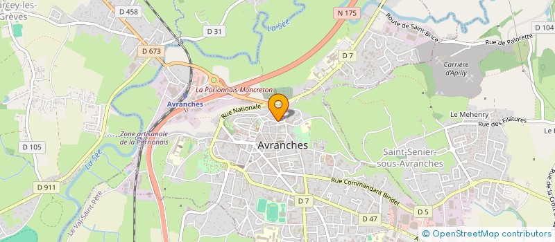 localisation de l'entreprise MONSIEUR NIAZ BADIN YARKHEL  AVRANCHES