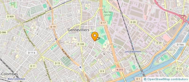 localisation de l'entreprise MONSIEUR NIAZ KHANDARI à GENNEVILLIERS