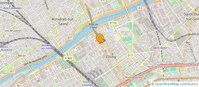 localisation de l'entreprise MONSIEUR NIAZI NEMATULLAH à CLICHY