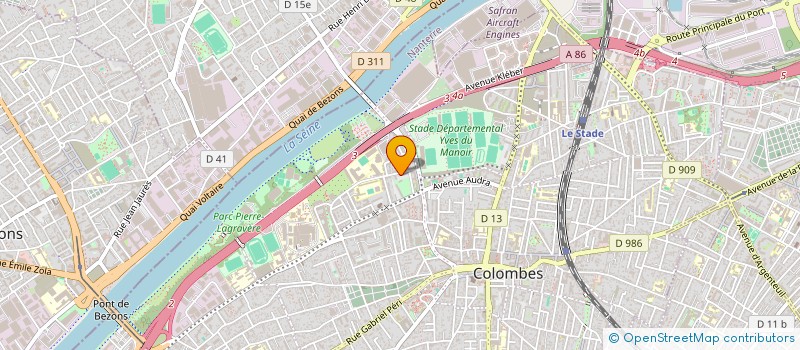 localisation de l'entreprise MONSIEUR NICAISE GUEI  COLOMBES