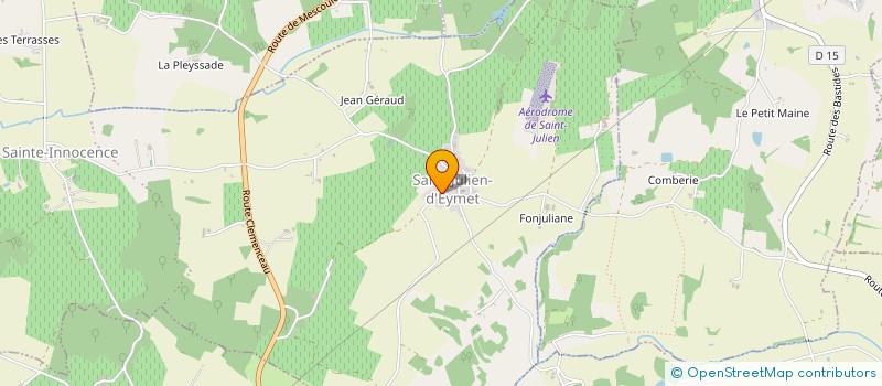 localisation de l'entreprise MONSIEUR NICHOLAS BLOY  SAINT-JULIEN-INNOCENCE-EULALIE