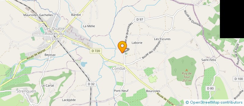 localisation de l'entreprise MONSIEUR NICHOLAS BOLD à CONDAT
