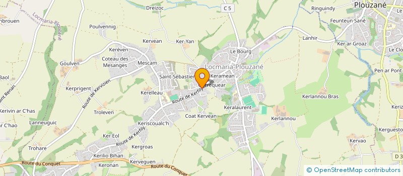 localisation de l'entreprise MONSIEUR NICHOLAS BOULAIS  LOCMARIA-PLOUZANE