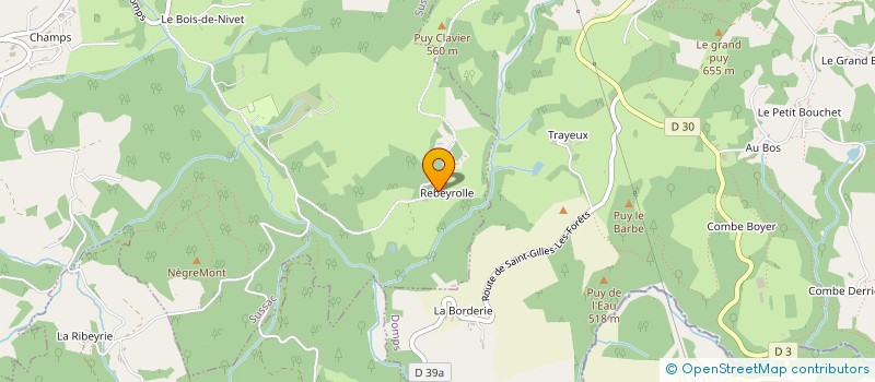 localisation de l'entreprise MONSIEUR NICHOLAS GLOVER à SUSSAC
