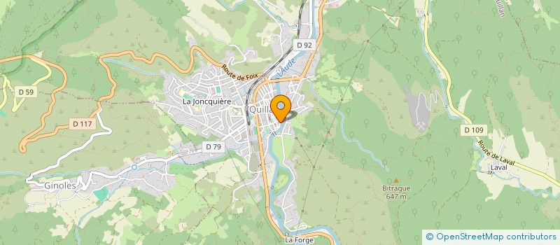 localisation de l'entreprise MONSIEUR NICHOLAS STONE à QUILLAN