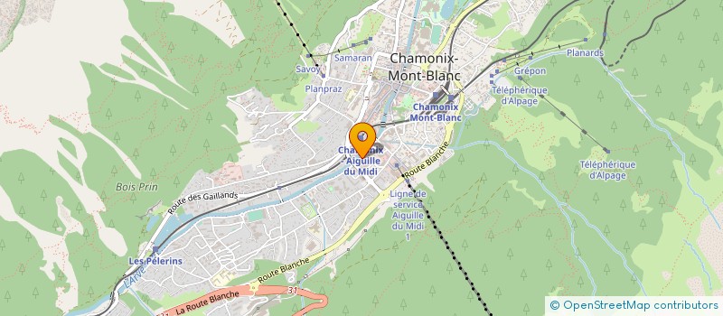 localisation de l'entreprise MONSIEUR NICHOLAS VALENTE  CHAMONIX-MONT-BLANC