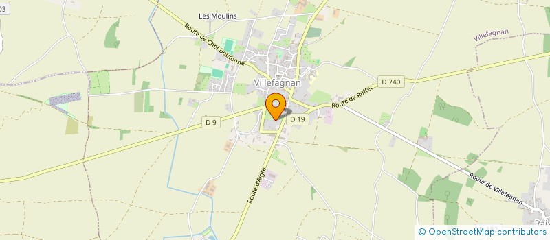 localisation de l'entreprise MONSIEUR NICHOLAS WRIGHT  VILLEFAGNAN