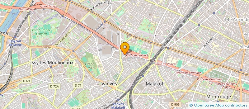 localisation de l'entreprise MONSIEUR NICK RAMILO  VANVES