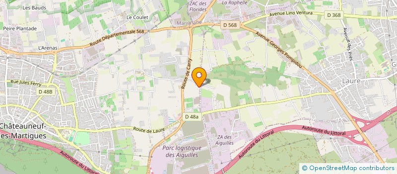 localisation de l'entreprise MONSIEUR NICKOLA DOUCET  CHATEAUNEUF-LES-MARTIGUES