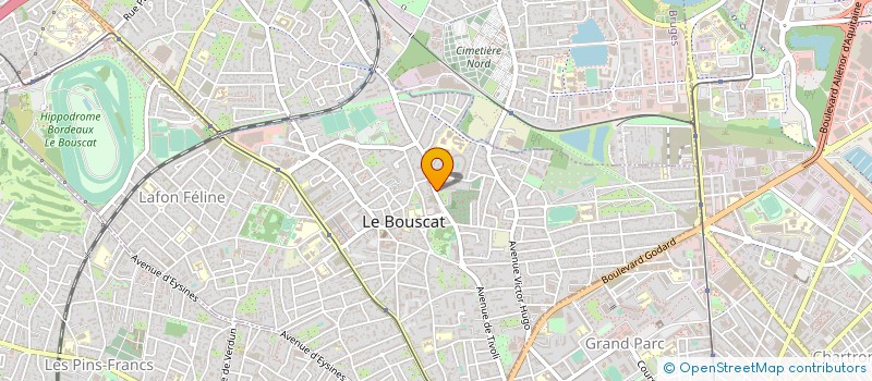 localisation de l'entreprise MONSIEUR NICKOLAS MARTIN  LE BOUSCAT