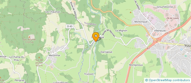 localisation de l'entreprise MONSIEUR NICO GRAFF  YSSINGEAUX