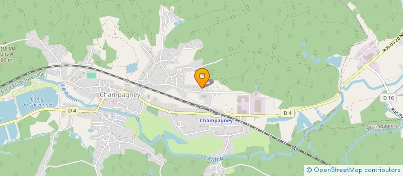 localisation de l'entreprise MONSIEUR NICO YAMBA  CHAMPAGNEY