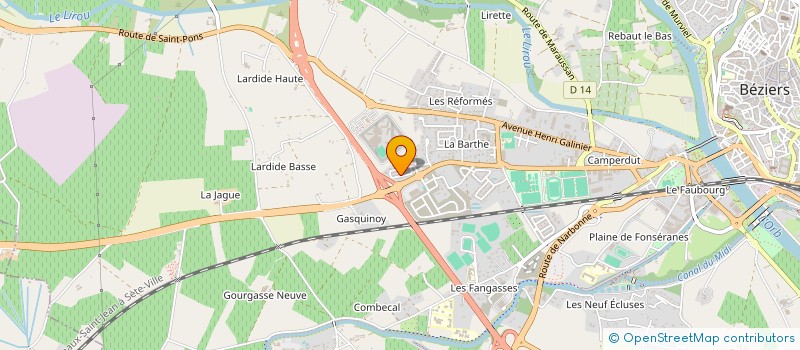 localisation de l'entreprise MONSIEUR NICODEM REY  BEZIERS