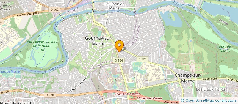 localisation de l'entreprise MONSIEUR NICODEME ADZRA  CHAMPS-SUR-MARNE