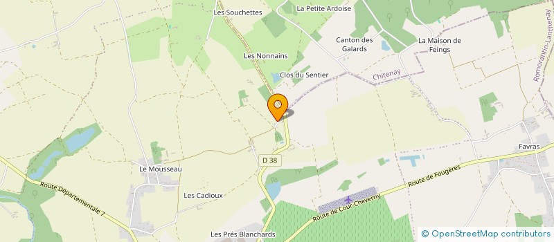 localisation de l'entreprise MONSIEUR NICODEME BARRE à LE CONTROIS-EN-SOLOGNE