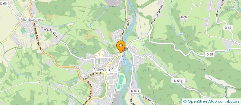 localisation de l'entreprise MONSIEUR NICODEME GIMENEZ  SALIES-DU-SALAT