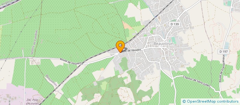 localisation de l'entreprise MONSIEUR NICODEME VERGONJEANNE  BEAUVOISIN