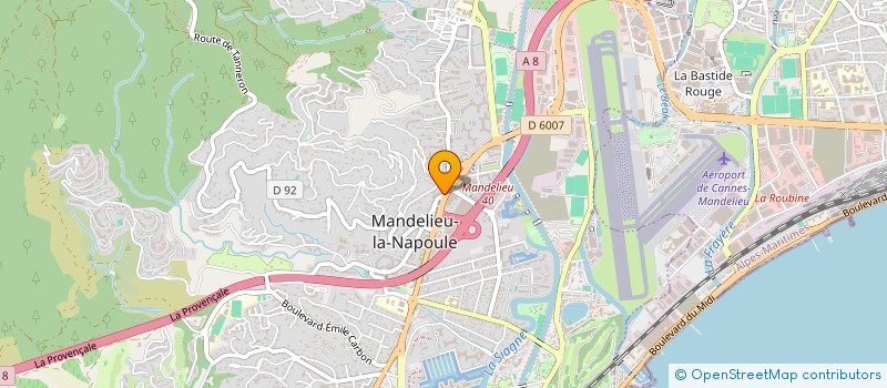 localisation de l'entreprise MONSIEUR NICOLA COREA  MANDELIEU-LA-NAPOULE